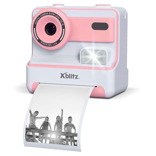 Xblitz Flash Pink Instant Camera with Thermal Printer for Children