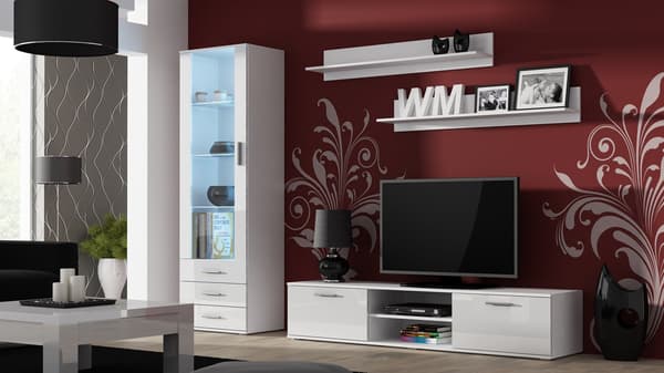 Cama TV Stand SOHO 180 White/White Gloss