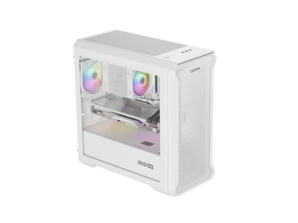 GENESIS Irid 503 Mini Tower Case Transparent White