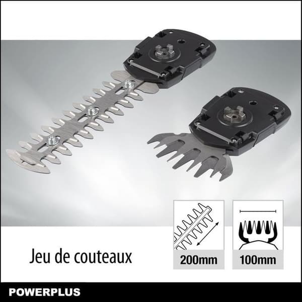 Powerplus POWXG2033 Cordless Grass Shears and Hedge Trimmer