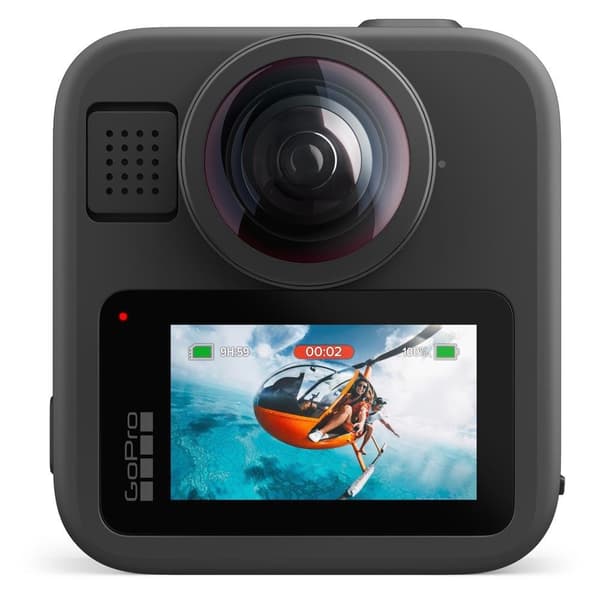 GoPro MAX2 360° Action Camera Touch Screen, Splashproof, 4K, Bluetooth, Shockproof, 8K, Image Stabilization (CHDHZ-311-RW)