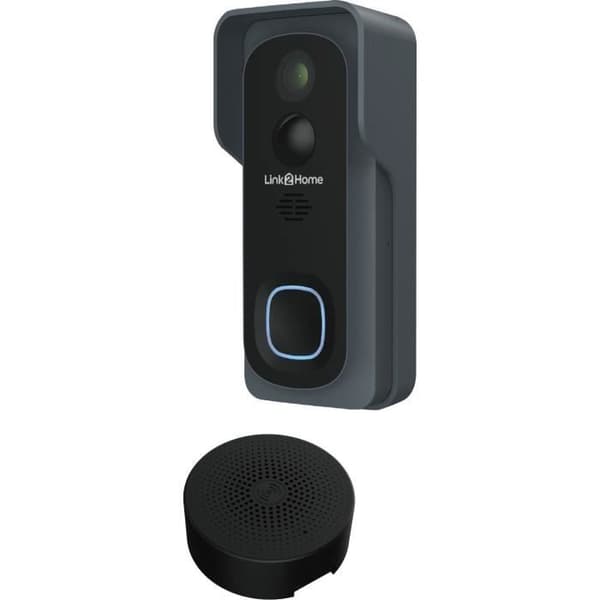 LINK2HOME Smart Doorbell Kit - Wi-Fi - Two-Way Audio - Wireless Chime