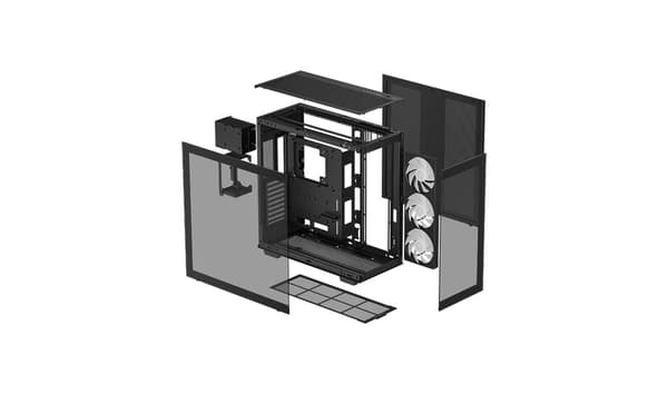 DeepCool CH780 - Computer Case - Panoramic Glass - Dual Chamber Layout