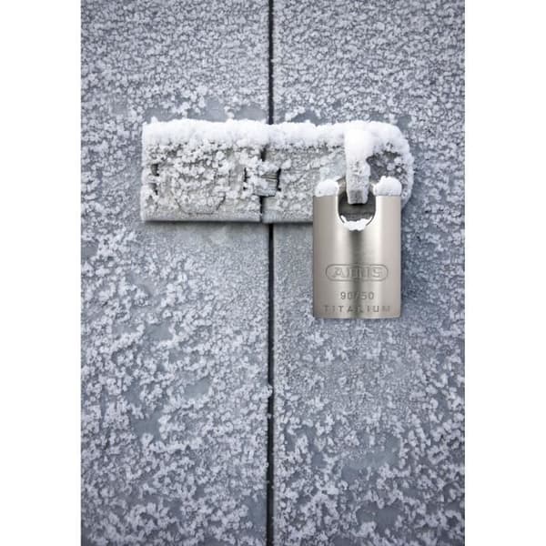 ABUS Padlock - Protected Shackle - Interchangeable Cylinder - Weatherproof - 90RK/50