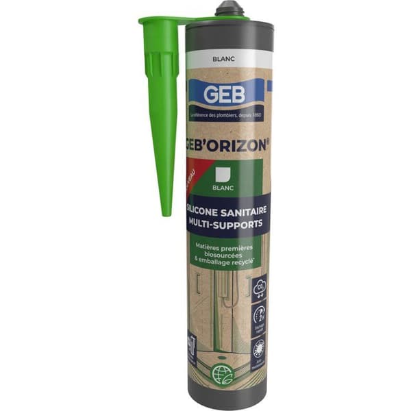 GEB'ORIZON Multi-Support Sanitary Silicone - White - 310 ml
