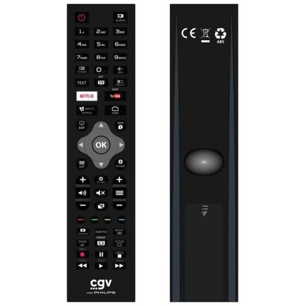 CGV Replacement Remote Control - FIDELIO Philips - For Philips TVs - Ready to Use