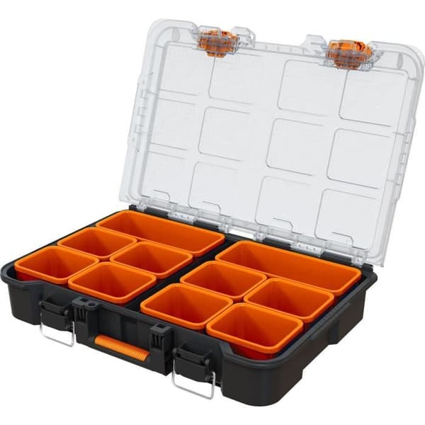 WORX BY KETER Organizer - STACK N ROLL - 48 x 33 x 11.5 cm - Black