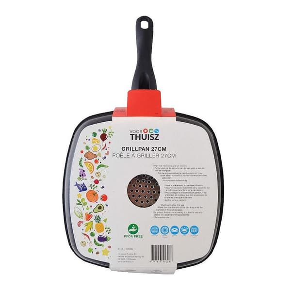 For Thuisz Como Grill Pan 27 cm - Non-Stick, PFOA Free, Ergonomic Handle