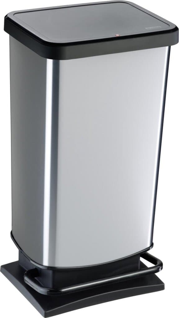 Rotho Paso Pedal Bin 40 L Silver Metallic