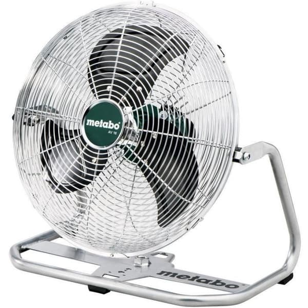 METABO AV 18 Cordless Fan - 18V - 3 Speed Settings - Remote Control - Grey