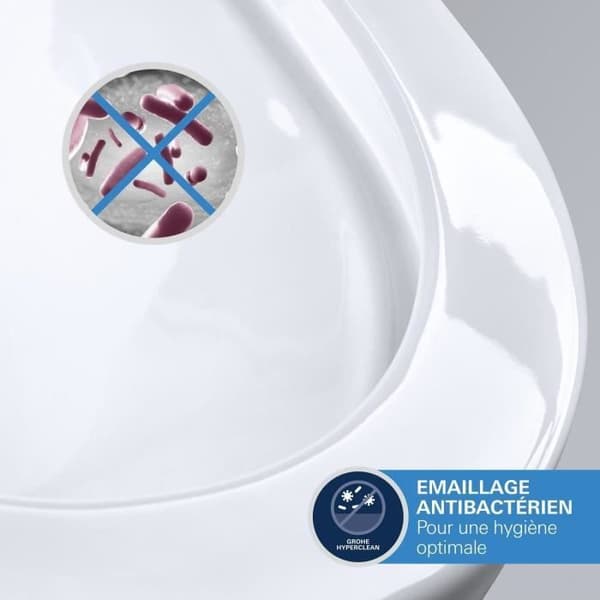 GROHE Euro Ceramic Wall-Mounted Washbasin - Rectangular - 60 cm x 47 cm - White