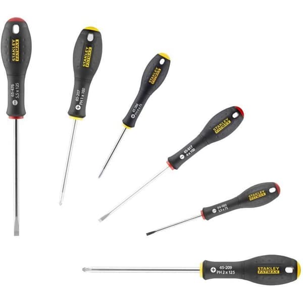 STANLEY FATMAX Screwdriver Set - 6 Pieces - Electrician + Phillips - FMHT0-62626