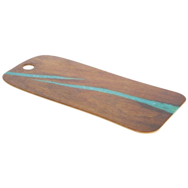 Cheforward Serving Board 53x20 cm Turquoise/Cherry Wood Look