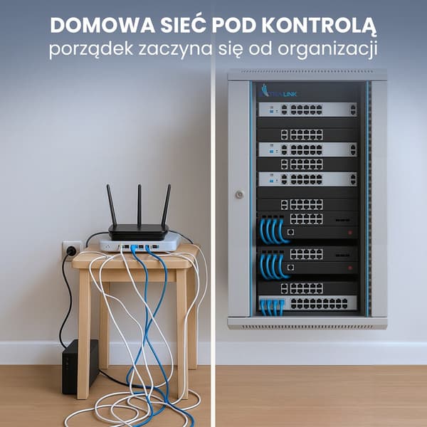 Extralink Rackmount Cabinet 18U 600x600 Gray Wall Mounted