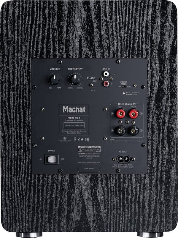 Magnat Alpha RS8 Active Subwoofer 80 W Black