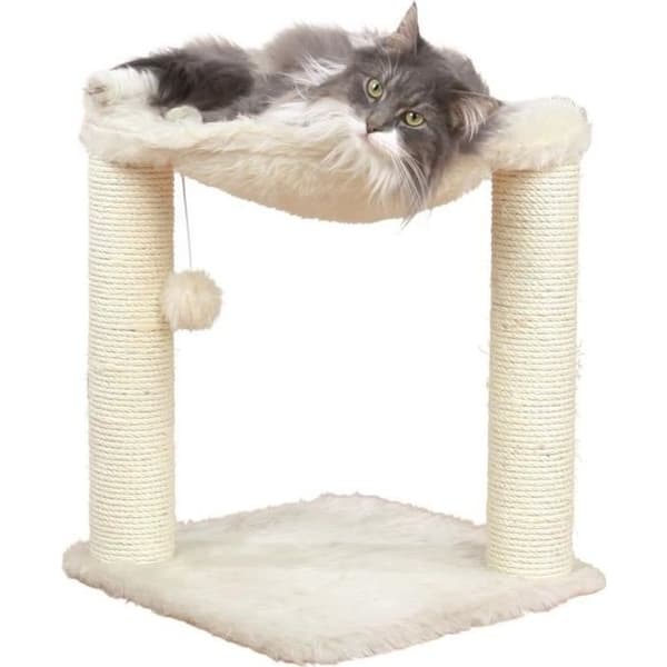 TRIXIE Cat Tree Scratching Post Hammock - 50 cm - Cream
