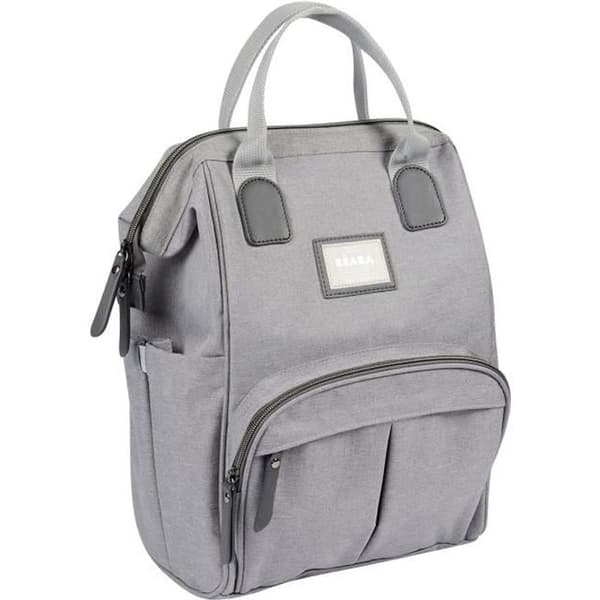 BEABA Wellington Baby Diaper Backpack, Large Capacity, Grey