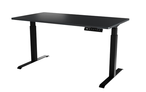 MOON LONG Electric Height Adjustable Desk 150x80x72-120 Black/Anthracite