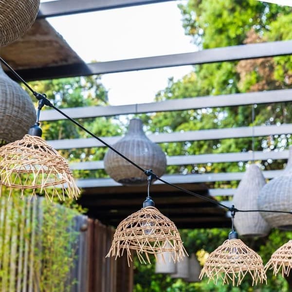 LUMISKY String Lights - Hawaii Light - Connectable - Outdoor - 10 E27 LED Bulbs