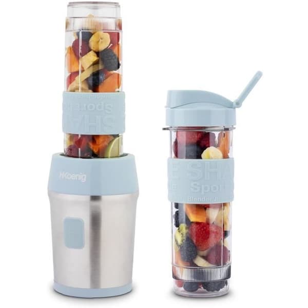 H.KoeNIG Mini Blender - 300W - 570 ml - Pastel Blue - SMOO16