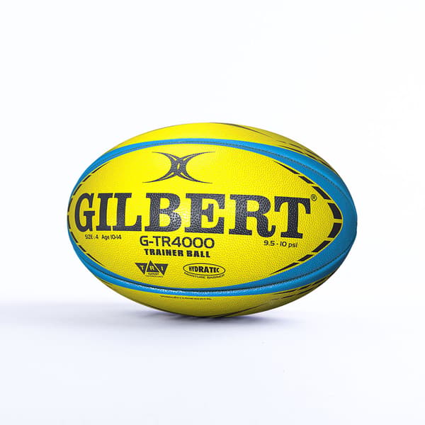 GILBERT Training Rugby Ball GTR4000 Fluorescent Size 4