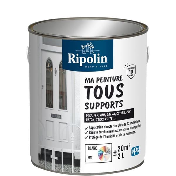 Ripolin Multi-surface Paint - White - Matte - 2 L