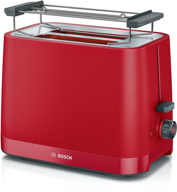 Bosch TAT3M124 Toaster 2 Slice 950W Red