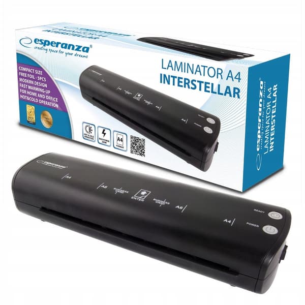 Esperanza Laminator Black EFL004