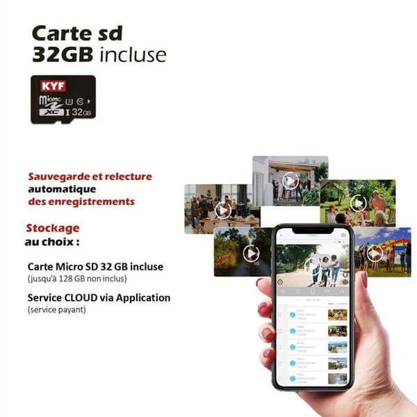 KYF Motorized Outdoor Camera - 6MP - Includes 16GB SD Card