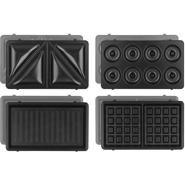 WEASY 4-in-1 Sandwich Maker - JOY600 - 4 Interchangeable Plates - Non-Stick Coating - 750W