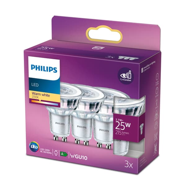 Philips LED Bulb 25W GU10 36° Warm White 36d