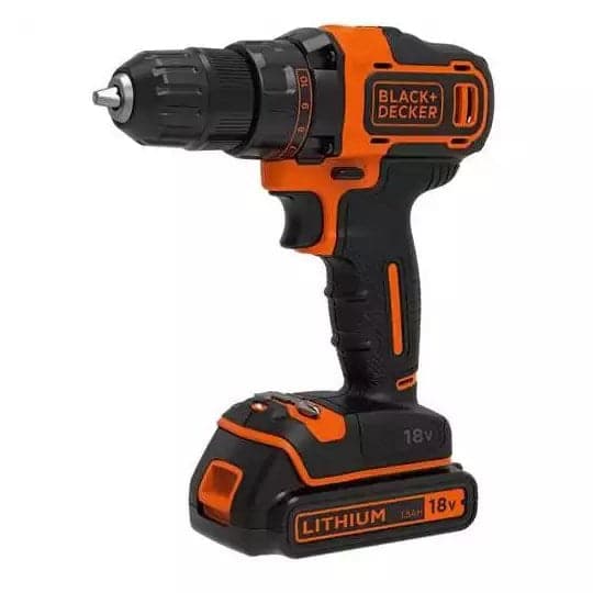 BLACK+DECKER Cordless Screwdriver 18V BDCDD186B 40Nm