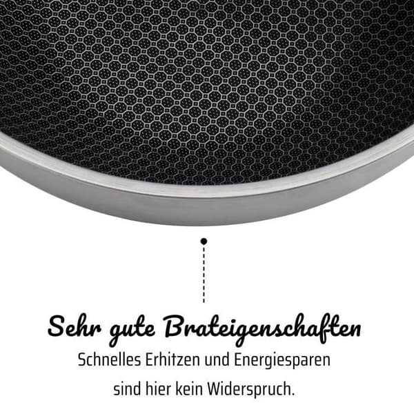GSW Professional Wok - 32 cm - Solid Stainless Steel - Induction Compatible