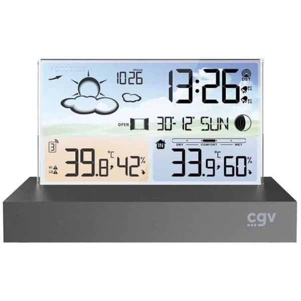 CGV Weather Station - METEOFLEX - Wireless - Flat Screen - Model 19004