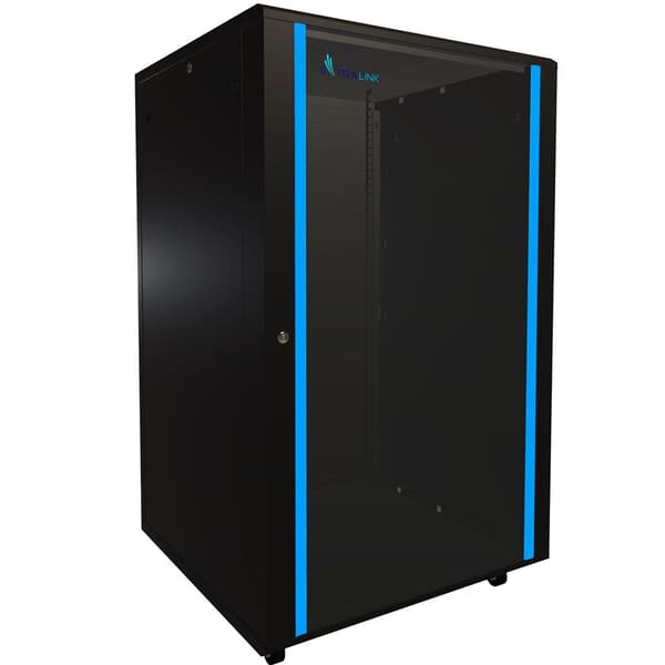Extralink Rackmount Cabinet 27U 800x800 Black Standing