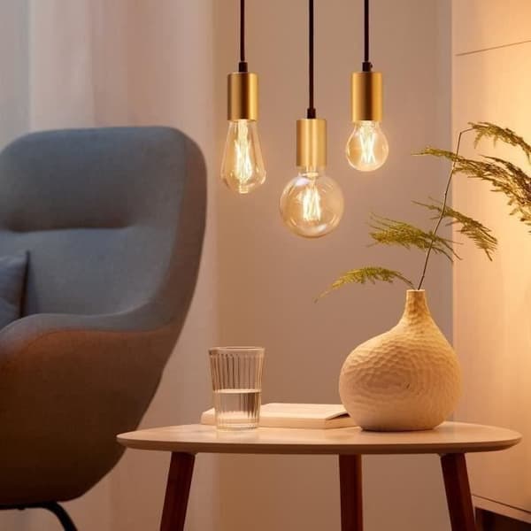 WiZ Starter Kit: 2 Edison-Style Smart Bulbs, Dimmable White, E27, 50W + Remote Control