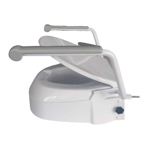 Toilet Seat Riser with Handrails