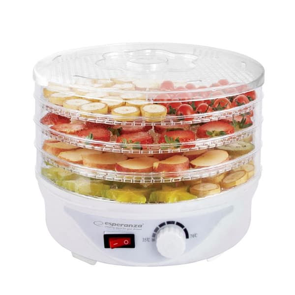 Esperanza EKD003 Food Dehydrator 250W Transparent White
