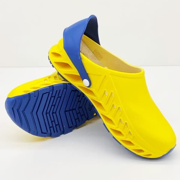 Scholl Evoflex Unisex Clogs Yellow Size 38
