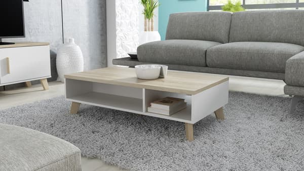 Cama LOTTA 110 Coffee Table White/Sonoma Oak