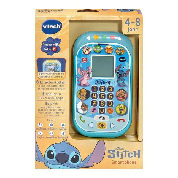 VTech Disney Stitch Smartphone + Light and Sound