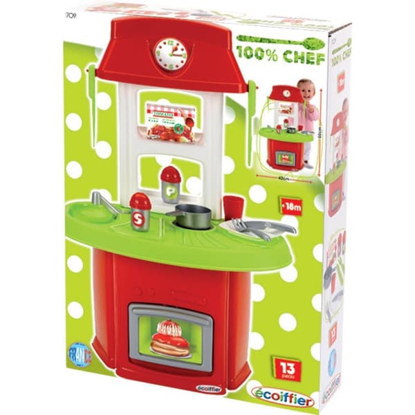 Ecoiffier 100% Head Chef Kitchen Set 12 Accessories