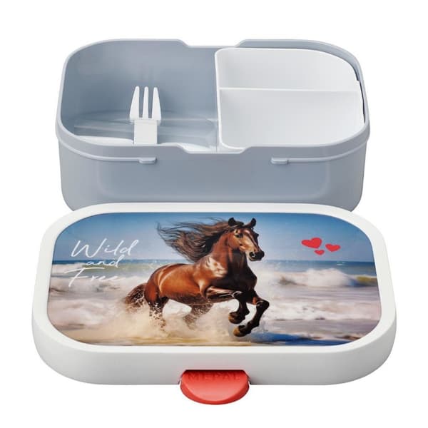Mepal Lunchbox Campus Wild Horse White/Blue