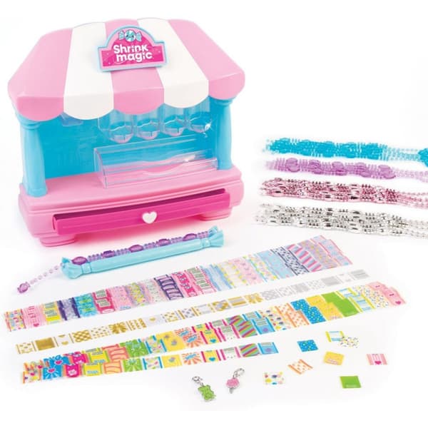 Make It Real Shrink Magic Candy Store Kit - Create Up to 20 Bracelets with Charms
