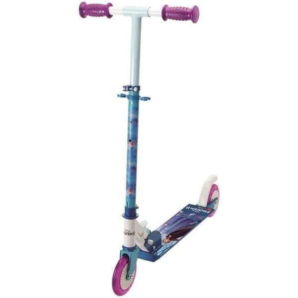 SMOBY Folding 2-Wheel Scooter - Frozen - Adjustable Handlebars - Metal Frame