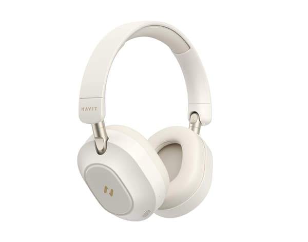 Havit BT Cordless Headphones Active Noise Cancelling Beige