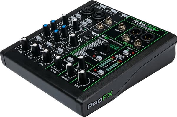 Mackie ProFX6v3 6-Channel Analogue Mixer with USB Interface Black