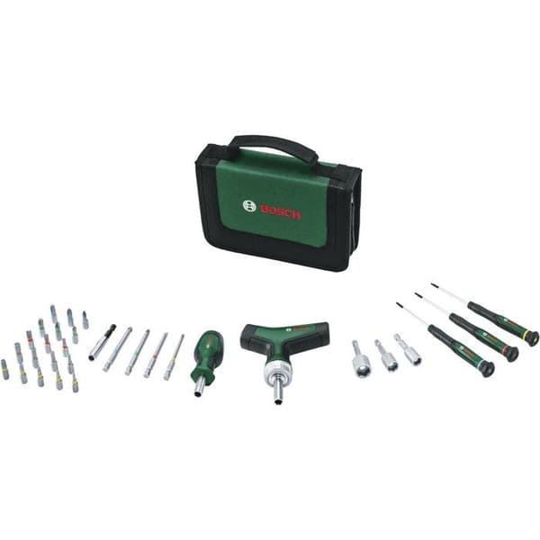 BOSCH 31-Piece Precision Screwdriver Set - Includes Ratchet Screwdriver