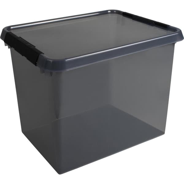 Sunware Comfort Line Storage Box 52 L 50x40x38 cm Transparent/Anthracite