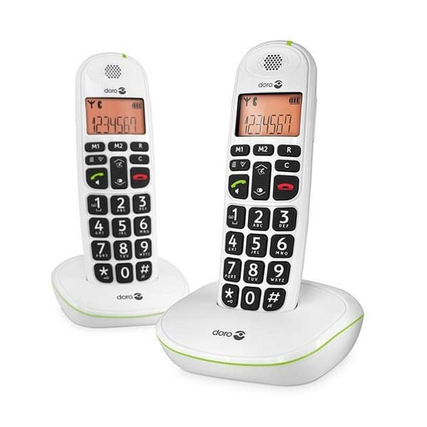 Doro Phone Easy Duo Telephone - DECT, GAP Compatible, Large Keys, Caller ID